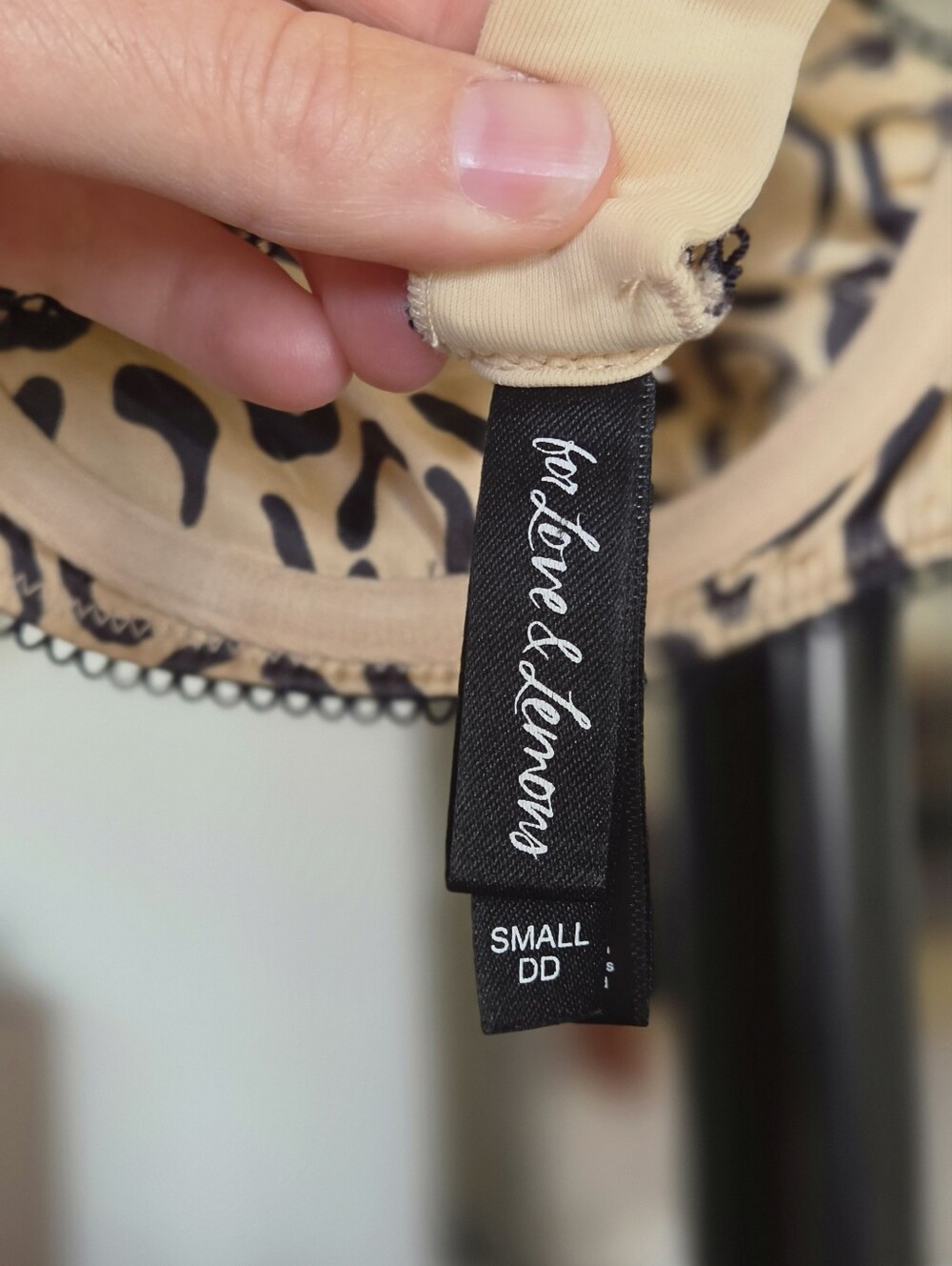 For Love & Lemons Frankie Underwire Bra - Leopard Print Small DD - Picture 4 of 6